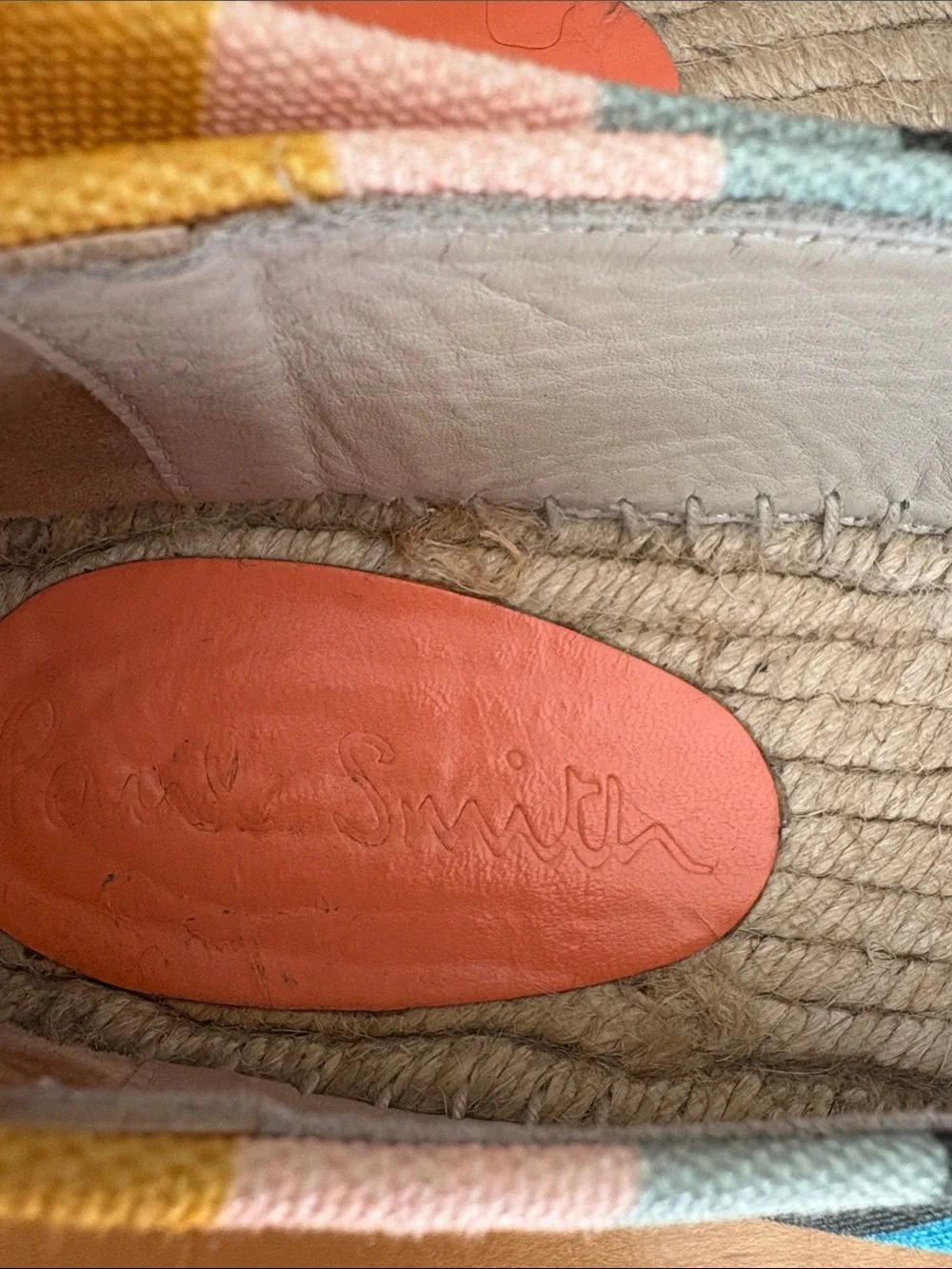 Paul Smith Sunny Canvas Striped Espadrille 7.5